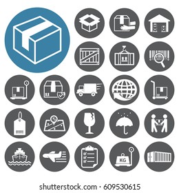 Shipping icon set.Vector illustration
