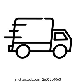 Shipping Icon Suitable For Various Design Purpose