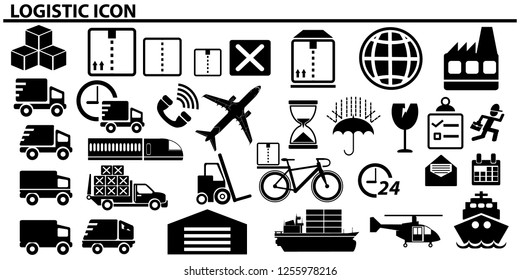 Shipping icon vector 