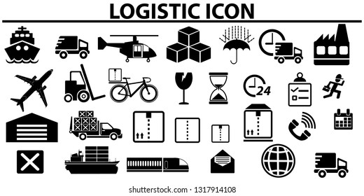 Shipping icon vector 