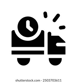 shipping icon. vector glyph icon for your website, mobile, presentation, and logo design.