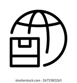 Ilustração de design de símbolo de vetor de ícone de remessa