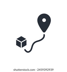 shipping icon. vector.Editable stroke.linear style sign for use web design,logo.Symbol illustration.