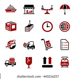 Shipping icons