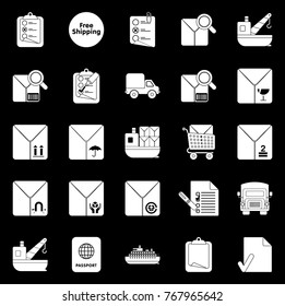 Shipping icons set