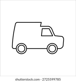 Iconos de envío. Ilustración vectorial de línea simple