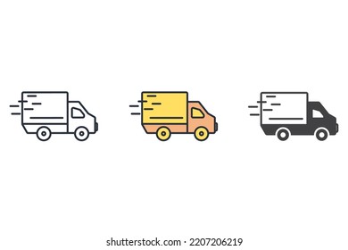 shipping icons  symbol vector elements for infographic web
