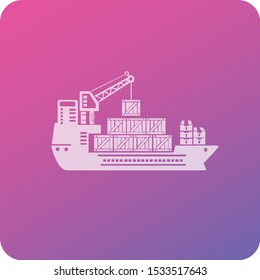 Shipping industrial icon vector design