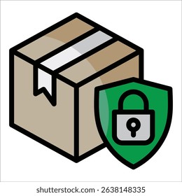 Shipping Insurance Icon Element For Design