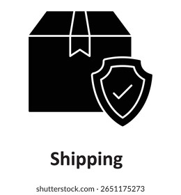 Shipping insurance :Vector Icon which can easily modify or edit
