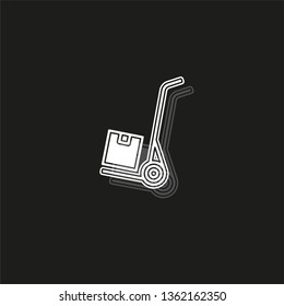 shipping inventory icon - vector cardboard - shipping package - vector carton box