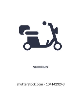shipping isolated icon. Simple element illustration from delivery and logistic concept. shipping editable logo symbol design on white background. Can be use for web and mobile.