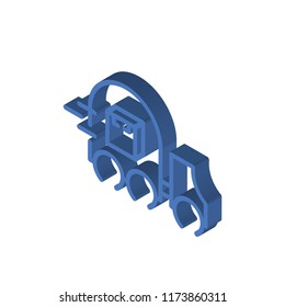 Shipping isometric left top view 3D icon