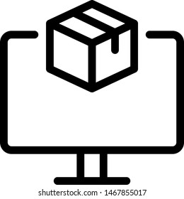 Shipping item tracking facility available online on computer