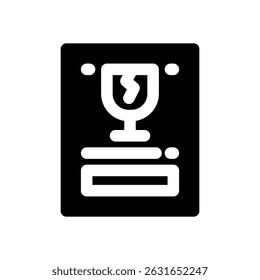Icono de glifo de etiqueta de envío. Icono de Vector fuerte y sólido para Sitios web, interfaces móviles, presentaciones y marca visual. Alta calidad y fácil de editar.