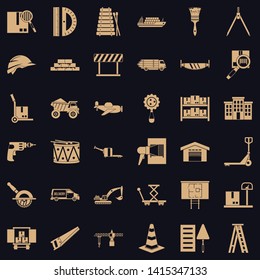 Shipping land icons set. Simple set of 36 shipping land vector icons for web for any design
