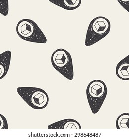 shipping location doodle seamless pattern background