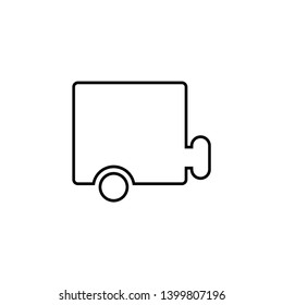 Shipping Logistic and Delivery Icons Set. Cargo Train Line Art Transportation  Icon Isolated on White Background. Logistic Cargo Vector Image