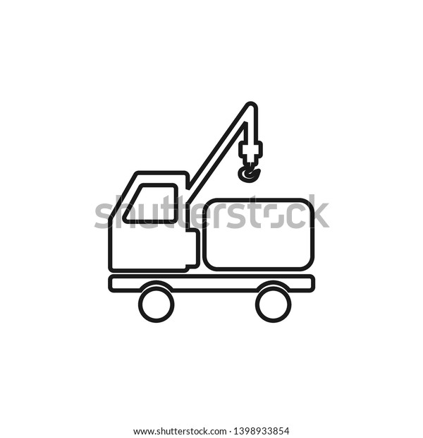 Shipping Logistic and Delivery Icons Set.\
Delivery Unloading Line Art Transportation  Icon Isolated on White\
Background. Logistic Cargo Vector\
Image