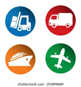 Shipping and Logistic icon. Transportation icon. Vector