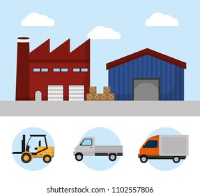 Shipping and logistics concept