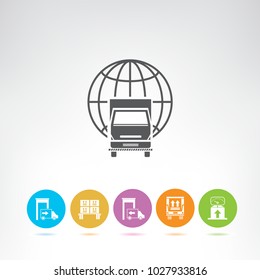 shipping and logistics icons