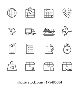 Shipping and Logistics Icons