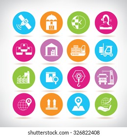 shipping and logistics icons