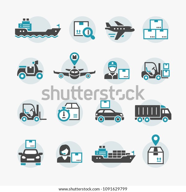 Shipping and Logistics\
Icons