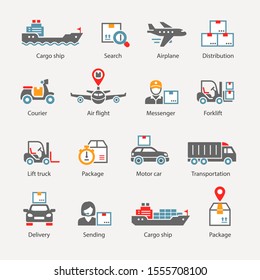 Shipping and Logistics Icons set
