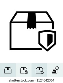 Shipping and Logistics icons with White Background 