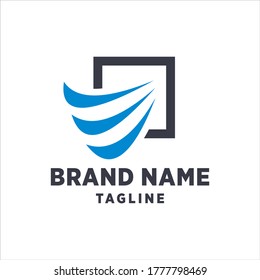 Shipping logistics logo. modern design. vector illustration