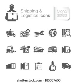 Shipping & Logistics Related Icons.