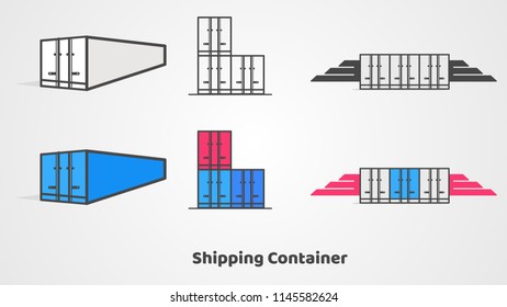 Shipping Logo Containers