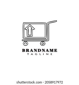 plantilla de diseño de icono de logotipo de envío ilustración vectorial moderna