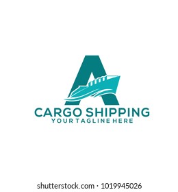 Shipping logo vector