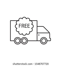 shipping - minimal line web icon. simple vector illustration. concept for infographic, website or app.