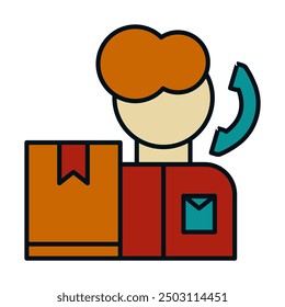 Symbole für Versand und Paketverteilung