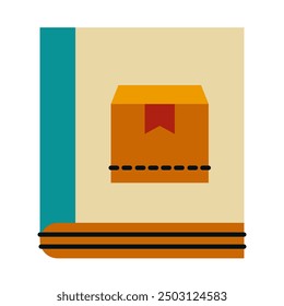 Shipping and package distribution flat icons