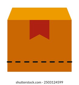 Shipping and package distribution flat icons