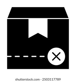 Shipping and package distribution solid icons