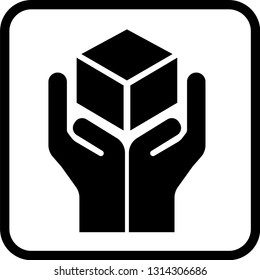 Shipping and package handing symbol vector image.