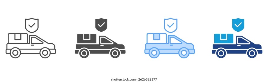 Shipping Policy Icon Set Multiple Style Collection