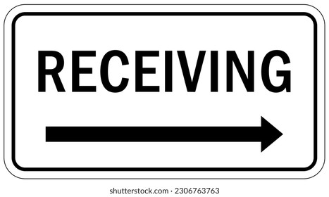 Shipping and receiving sign and labels