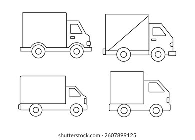 Shipping Service Icon Collections, logistics customer support icon, parcel delivery cargo icon, freight express delivery vector, cargo shipping service icon, transport business