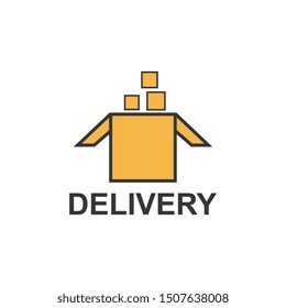 Shipping services icon. Delivery parcel , design template