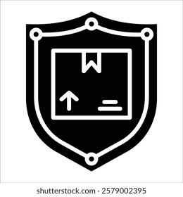 Shipping Shield Icon Element For Design