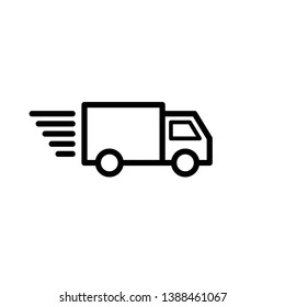 Shipping signage : truck vector icon