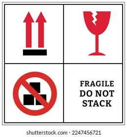 Shipping and storage labels do not stack