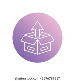 Shipping Support icon vector stock illustration